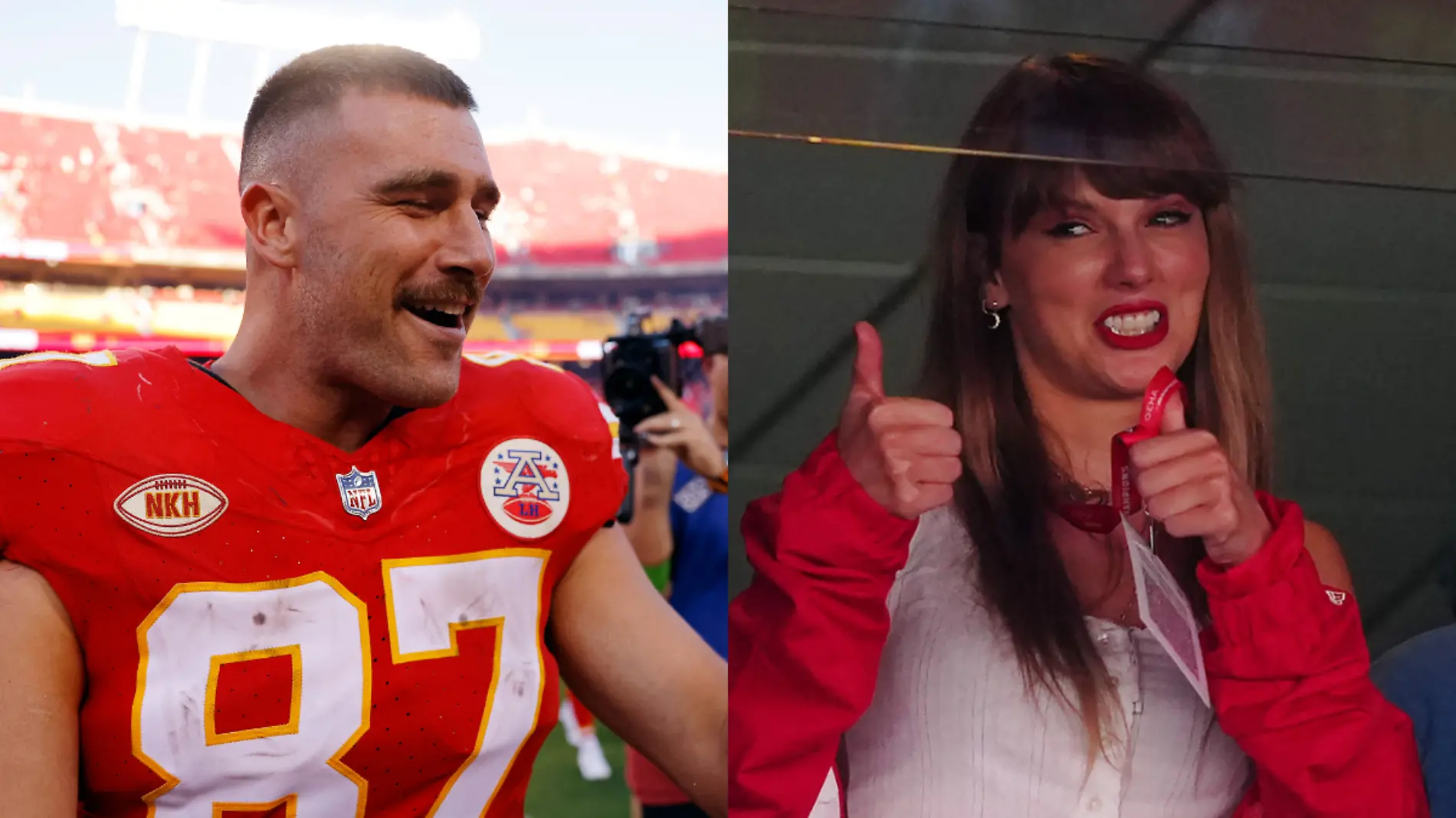 Taylor Swift y Travis Kelce 